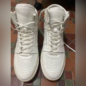 Anine Bing high top white sneakers